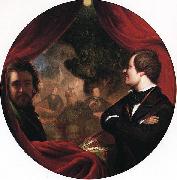 William James Hubard Mann S. Valentine and the Artist oil painting artist